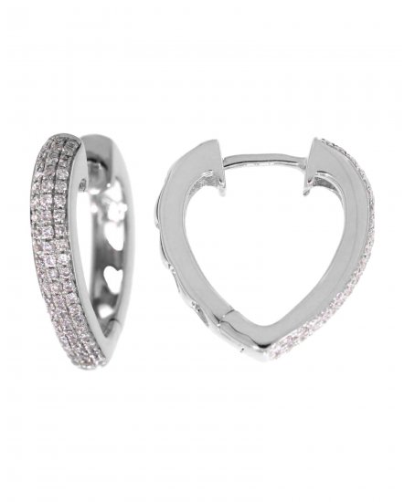 HEART STYLE DIAMOND HUGGIES (TE471)