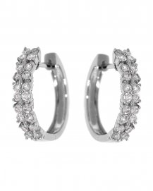 FLORAL STYLE DIAMOND HUGGIES (TE490)