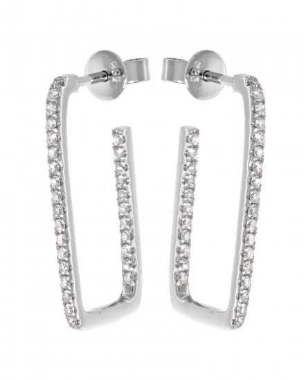 INSIDE OUTSIDE C-DIAMOND HOOPS (TE521)