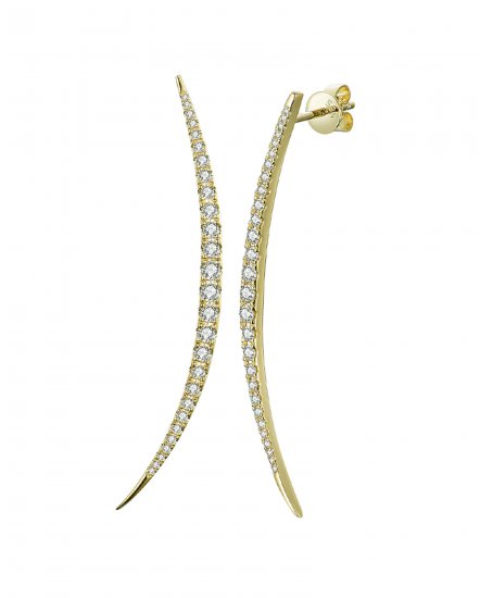 CURVED DIAMOND DANGLING  (TE527)