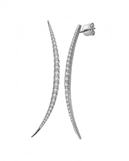 CURVED DIAMOND DANGLING  (TE527)