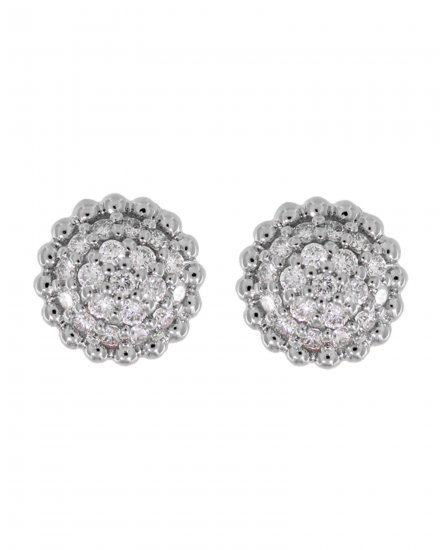 ROUND CLUSTER DIAMOND STUDS (TE533)