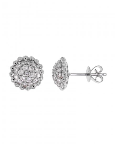 ROUND CLUSTER DIAMOND STUDS (TE533)