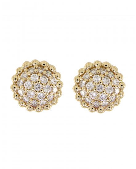 ROUND CLUSTER DIAMOND STUDS (TE533)