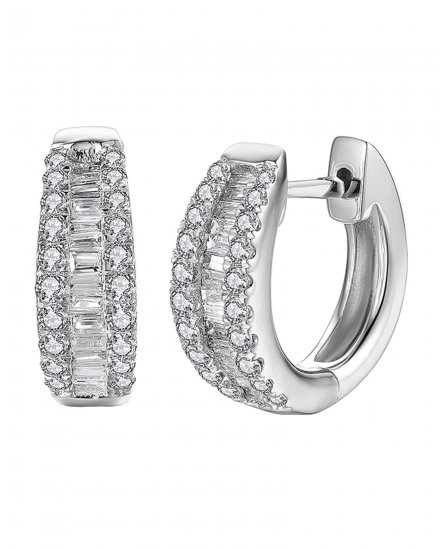 BAGUETTE DIAMOND HUGGIES (TE553)