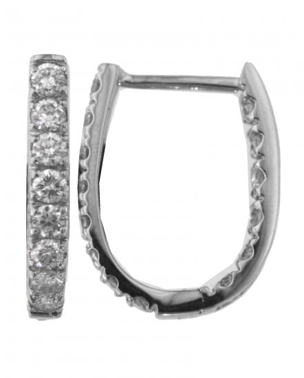 INSIDE OUTSIDE DIAMOND HOOPS (TE580)