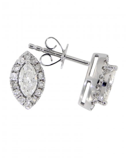 MARQUISE DIAMOND STUDS (TE636)