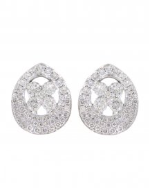 PEAR STYLE DIAMOND OMEGA BACK (TE653)