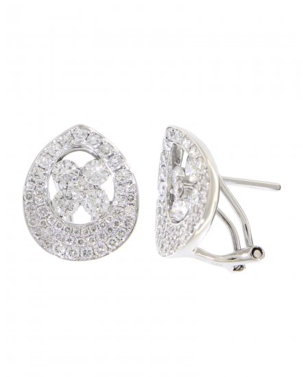 PEAR STYLE DIAMOND OMEGA BACK (TE653)