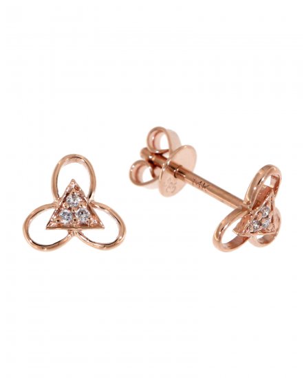 TRIANGLE STYLE DIAMOND STUDS (TE665)