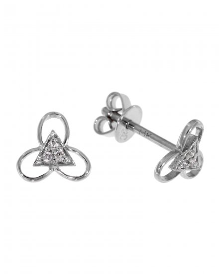 TRIANGLE STYLE DIAMOND STUDS (TE665)