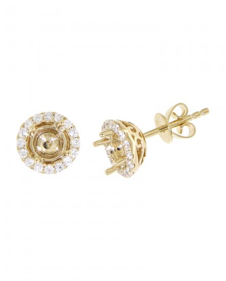 SEMI MOUNT DIAMOND STUDS (TE687)