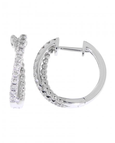 CRISS CROSS STYLE DIAMOND HUGGIES (TE705)