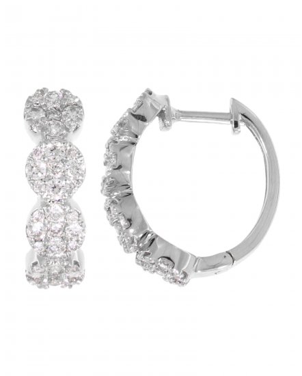 CLUSTER DIAMOND HUGGIES  (TE732)