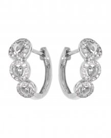 HEART STYLE DIAMOND HUGGIES (TE733)