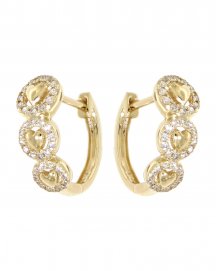 HEART STYLE DIAMOND HUGGIES (TE733)