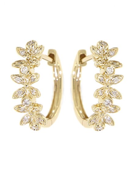 FOUR LEAF DIAMOND HUGGIES (TE734)