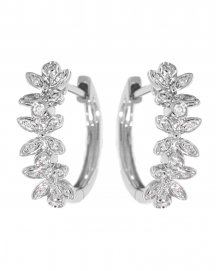 FOUR LEAF STYLE DIAMOND HUGGIES (TE734)