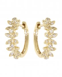 FOUR LEAF STYLE DIAMOND HUGGIES (TE734)