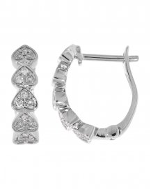 HEART SHAPE DIAMOND HUGGIES (TE736)