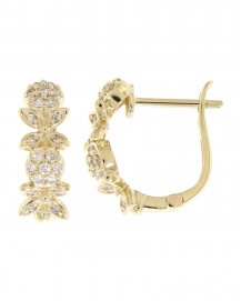 FOUR LEAF STYLE DIAMOND HUGGIES (TE745)