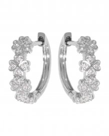 FLORAL STYLE DIAMOND HUGGIES (TE746)