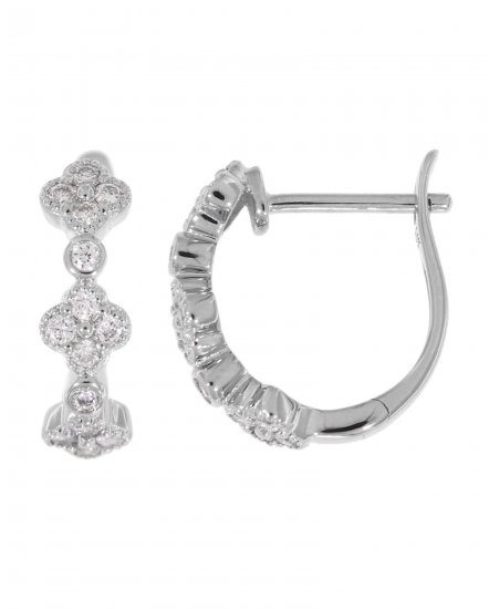 CLOVER STYLE DIAMOND HUGGIES (TE756)