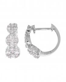   CLUSTER DIAMOND HUGGIES  (TE757)