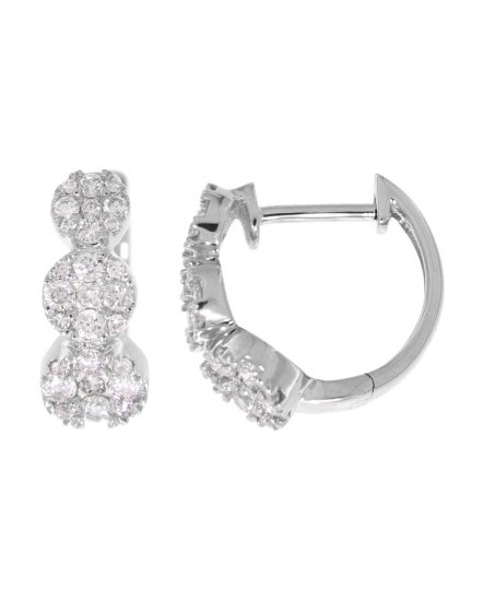   CLUSTER DIAMOND HUGGIES  (TE757)