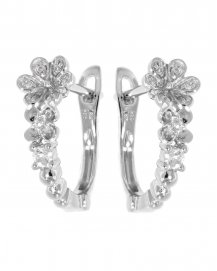  FLORAL STYLE DIAMOND HUGGIES (TE761)