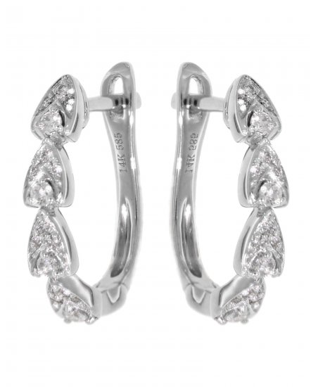 PEAR STYLE DIAMOND HUGGIES (TE774)