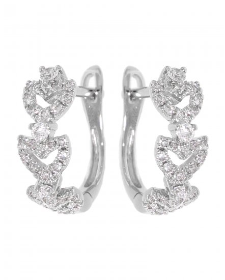 HEART STYLE DIAMOND HUGGIES (TE779)