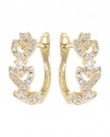 HEART STYLE DIAMOND HUGGIES (TE779)