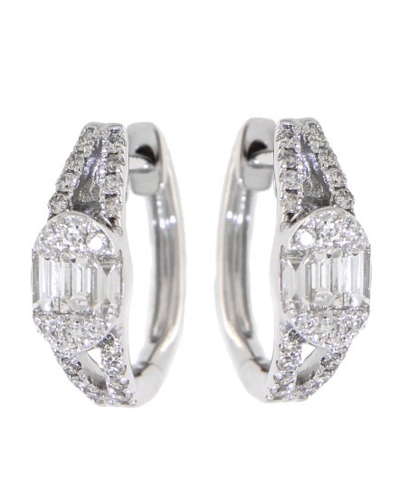 BAGUETTE DIAMOND HUGGIES (TE806)