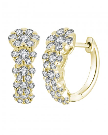 CLUSTER DIAMOND HUGGIES (TE813)