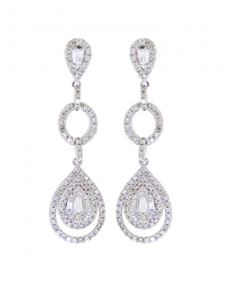 PEAR STYLE DIAMOND DANGLING (TE815)
