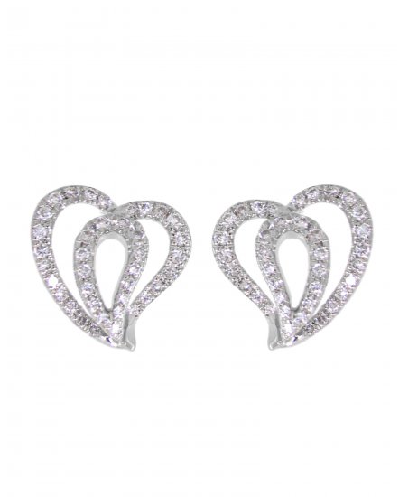 HEART SHAPE DIAMOND STUDS (TE816)