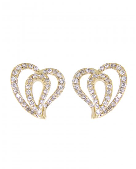 HEART SHAPE DIAMOND STUDS (TE816)