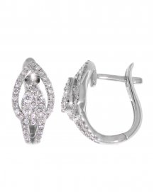LEAF STYLE DIAMOND HUGGIES (TE824)