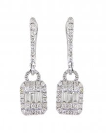 BAGUETTE DIAMOND DANGLING (TE828)