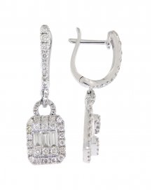 BAGUETTE DIAMOND DANGLING (TE828)