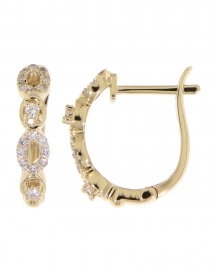 OVAL STYLE DIAMOND HUGGIES (TE832)
