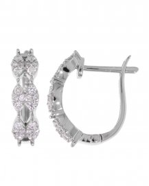 MARQUISE STYLE DIAMOND HUGGIES (TE833)