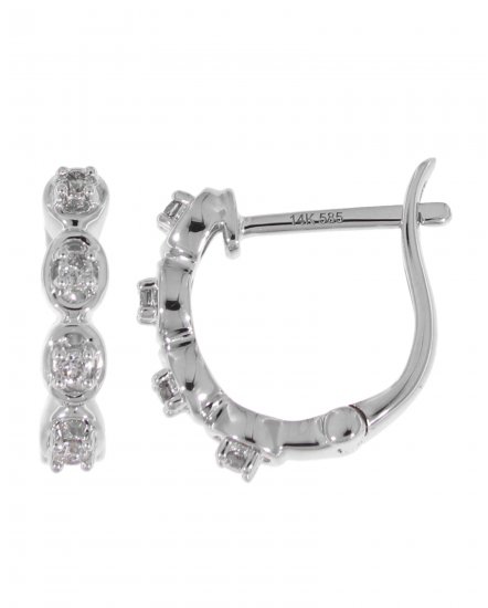OVAL STYLE DIAMOND HUGGIES (TE836)