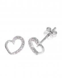 HEART SHAPE DIAMOND STUDS (TE851)