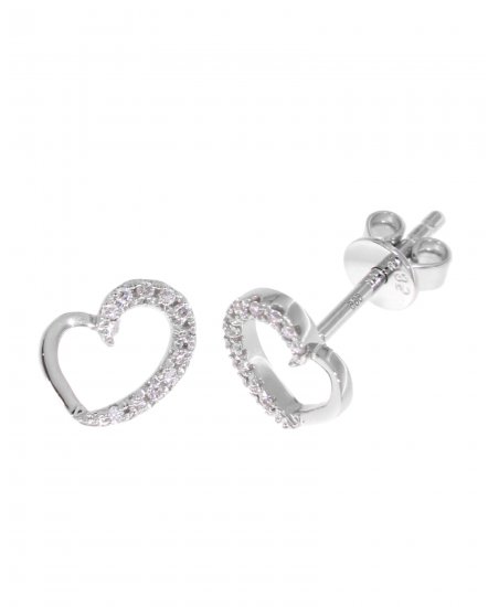 HEART SHAPE DIAMOND STUDS (TE851)