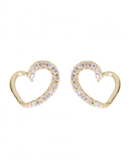 HEART SHAPE DIAMOND STUDS (TE851)