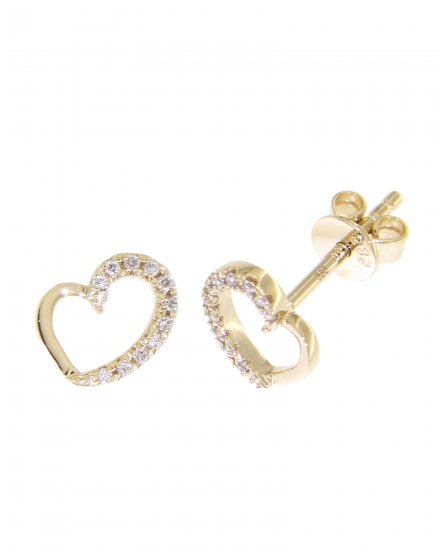 HEART SHAPE DIAMOND STUDS (TE851)