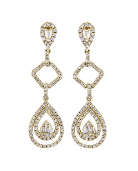 PEAR STYLE DIAMOND DANGLING (TE857)