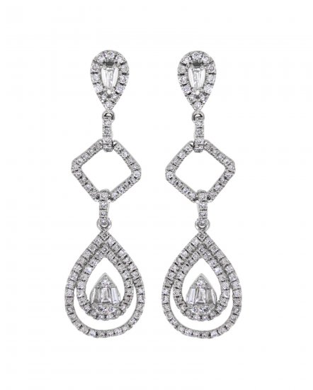 PEAR STYLE DIAMOND DANGLING (TE857)